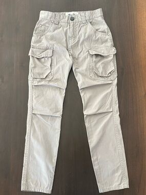 Miss Me Low Rise Womens Cargo Pants - Light Gray